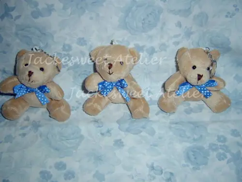 Mini Urso DENGO GRAVATA AZUL BL BRANCA