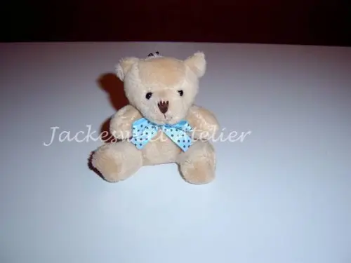 Mini Urso Mimo 01 Azulcom Marrom
