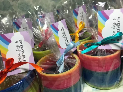 Mola maluca arco-íris personalizada