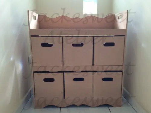 Organizador 6 Gavetas/Caixa Mdf CRU