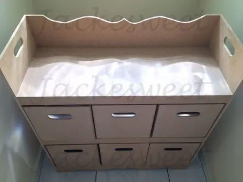 Organizador 6 Gavetas/Caixa Mdf CRU