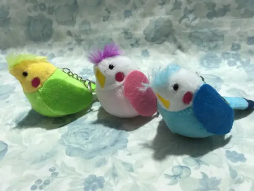 Passarinhos chaveiros