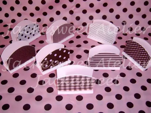 Porta Guardanapo Coleção Rosa & Marrom 10 Unidades