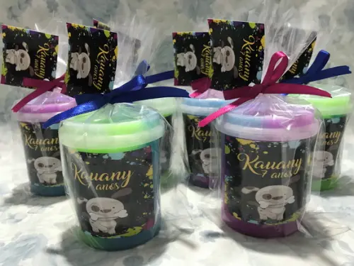 Slime Personalizado Cachorrinho 24 Unidades
