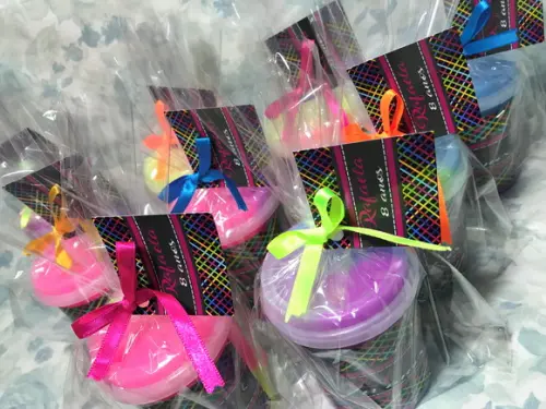 Slime Personalizado Festa Neon 24 Unidades