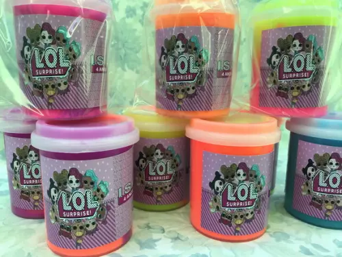 Slime Personalizado l o l 24 Unidades