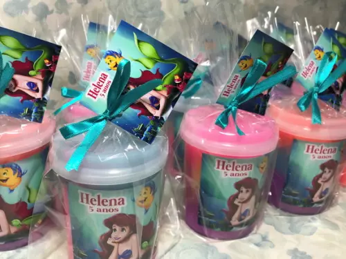 Slime Personalizado Sereia 24 Unidades