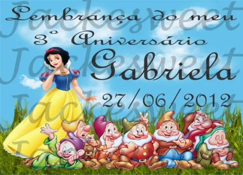 TAG BRANCA DE NEVE E SETE ANÕES