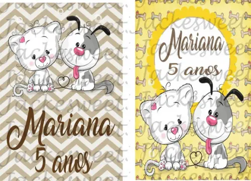 TAG Cachorrinho e Gatinho