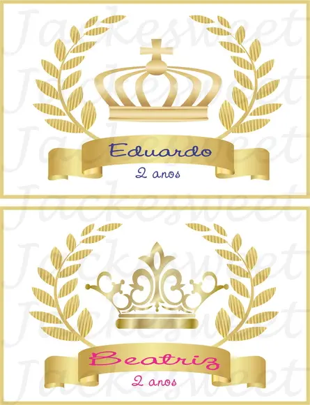 Tag Dourado Realeza