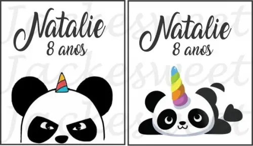Tag Panda unicórnio