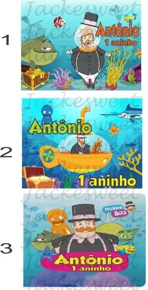TAG PERSONALIZADO BITA FUNDO DO MAR