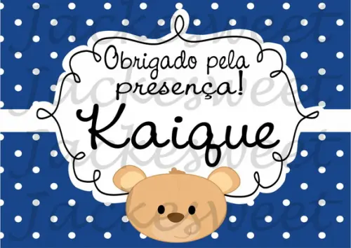 TAG POÁ AZUL MARINHO