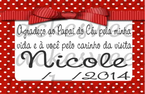 Tag Vermelho Poá