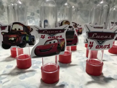 Tubete Carros Kit 20unid