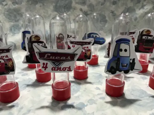 Tubete Carros Kit 20unid