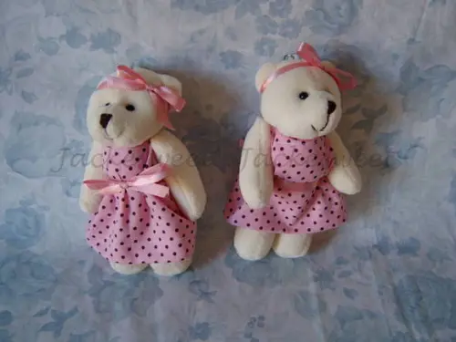 Ursa Coleção Rosa e Marrom
