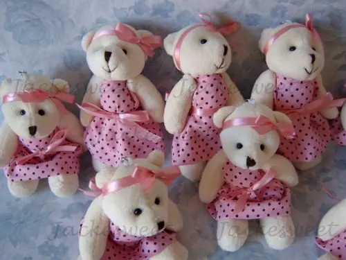 Ursa Coleção Rosa e Marrom