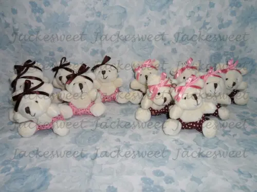 URSA CREME COLEÇÃO ROSA E MARROM 01