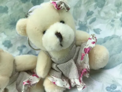 URSA CREME PRIMAVERA VESTIDO BEGE FLORAL