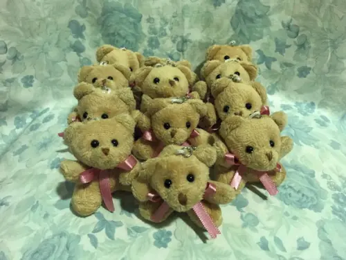 Ursinho Fofo 6cm Fitinha Rosé 20 Unid