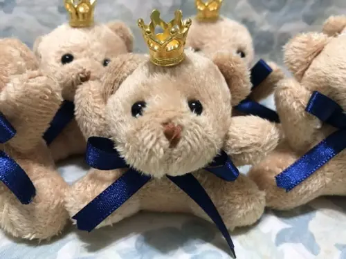 Ursinho Príncipe 6cm Azul Royal