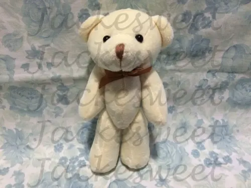 Urso Articulado 20cm Creme