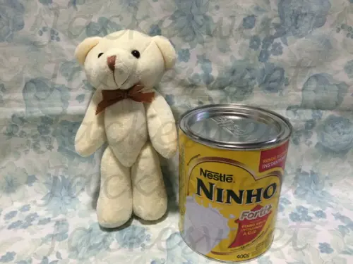 Urso Articulado 20cm Creme