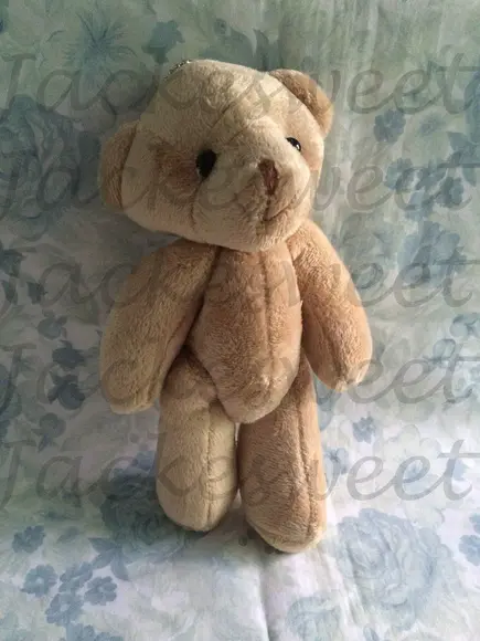 Urso Articulado 22 cm Bege