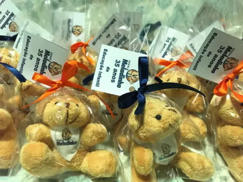 Urso com Lencinho Personalizado 60 Unid