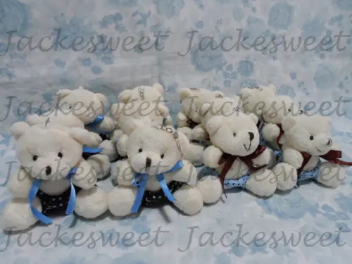 URSO CREME COLEÇÃO AZUL E MARROM