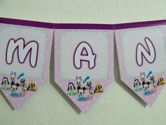 Bandeirola baby disney m1
