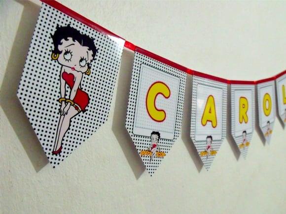 Bandeirola da Betty Boop