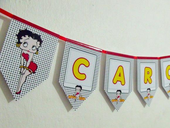 Bandeirola da Betty Boop