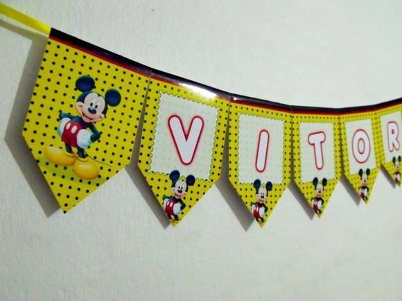 Bandeirola festa Mickey M1