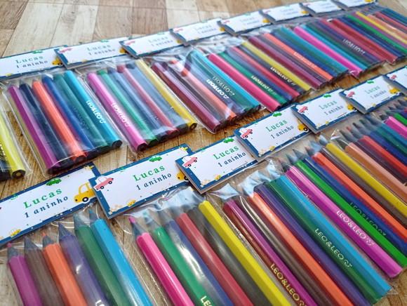 Brinde Empresarial / Lembrança de Evento Mini Lápis de Cor