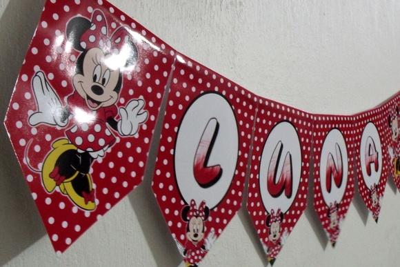 Bandeirola festa Minnie M2
