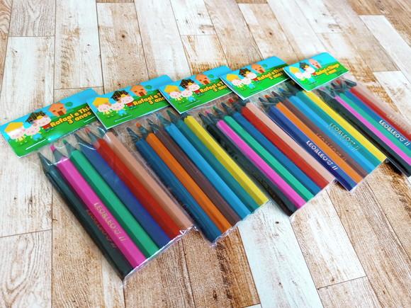 Lembrança de Aniversário Mini Lápis de Cor 3 Porquinhos