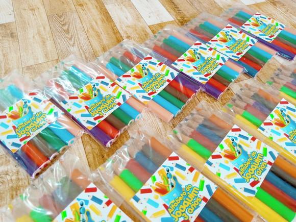Lembrança de Aniversário Mini Lápis de Cor Abc