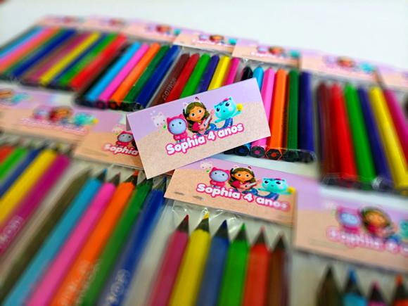 Lembrança de Evento Mini Lápis de Cor - 6