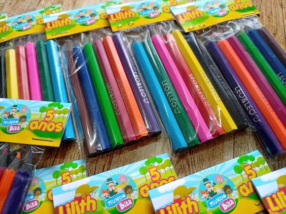 Lembrança de Evento Mini Lápis de Cor - 7