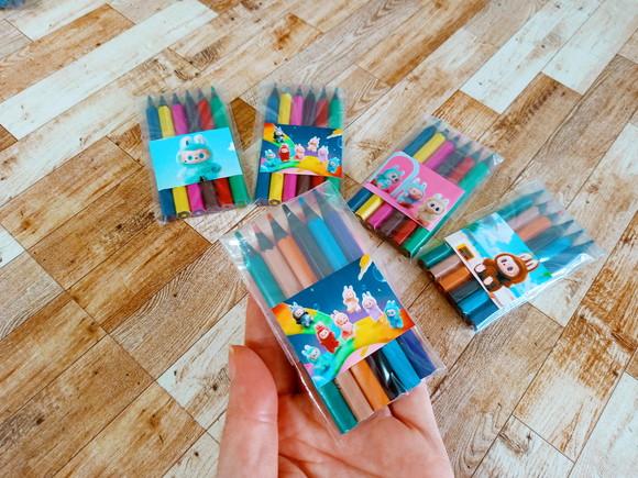 Lembrança de Eventos Mini Lápis de Cor Inspirado no Labubu