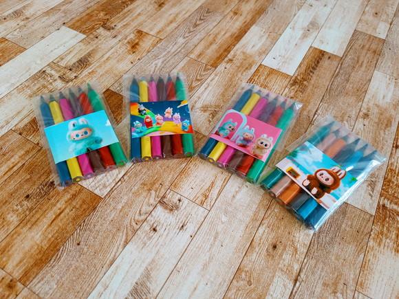 Lembrança de Eventos Mini Lápis de Cor Inspirado no Labubu