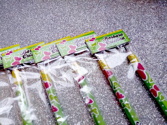 Lembrança de Festa Kit Escolar Jardim Borboleta