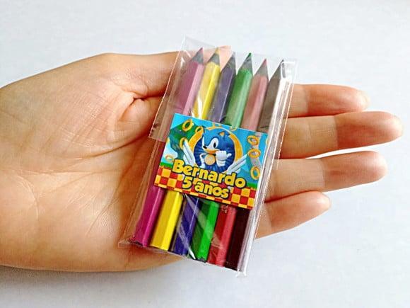 Lembrança de Festa Mini Lápis de Cor Video Game 3