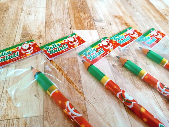 Lembrança Kit Lápis e Borracha Natal