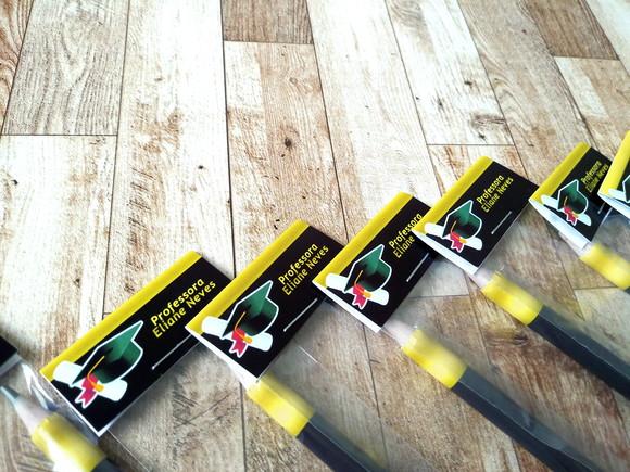Lembrança Kit Lápis e Borracha para Escolas Formatura