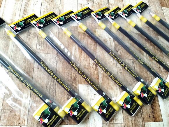 Lembrança Kit Lápis e Borracha para Escolas Formatura
