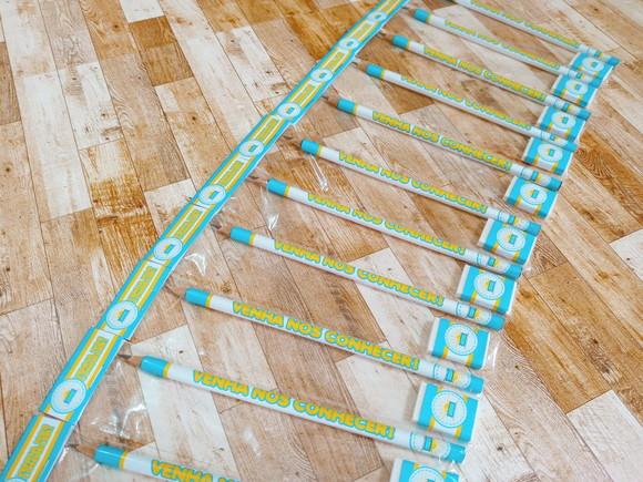 Lembrança Kit Lápis e Borracha para Escolas M3
