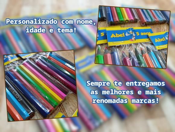 Lembrancinha de Aniversário Mini Lápis de Cor Video Game